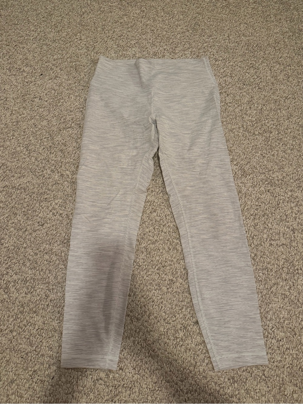Lululemon White / Gray Heather Leggings - Picture 2 of 5